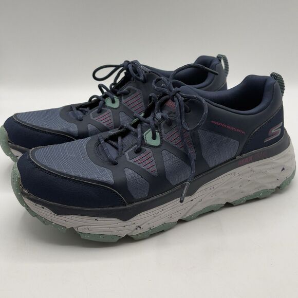 Skechers GOtrail Max Trail Running Shoes Men’s 10 NVTQ Blue Water Repellent - Picture 1 of 14